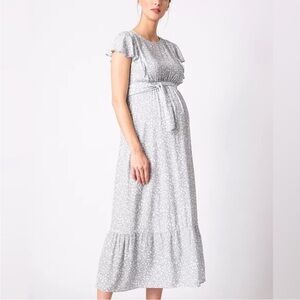 Seraphine Elegant Floral Maternity & Nursing Dress